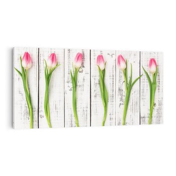 Obraz na płótnie 120x60 - Kwintesencja Piękna - kwiaty, tulipany