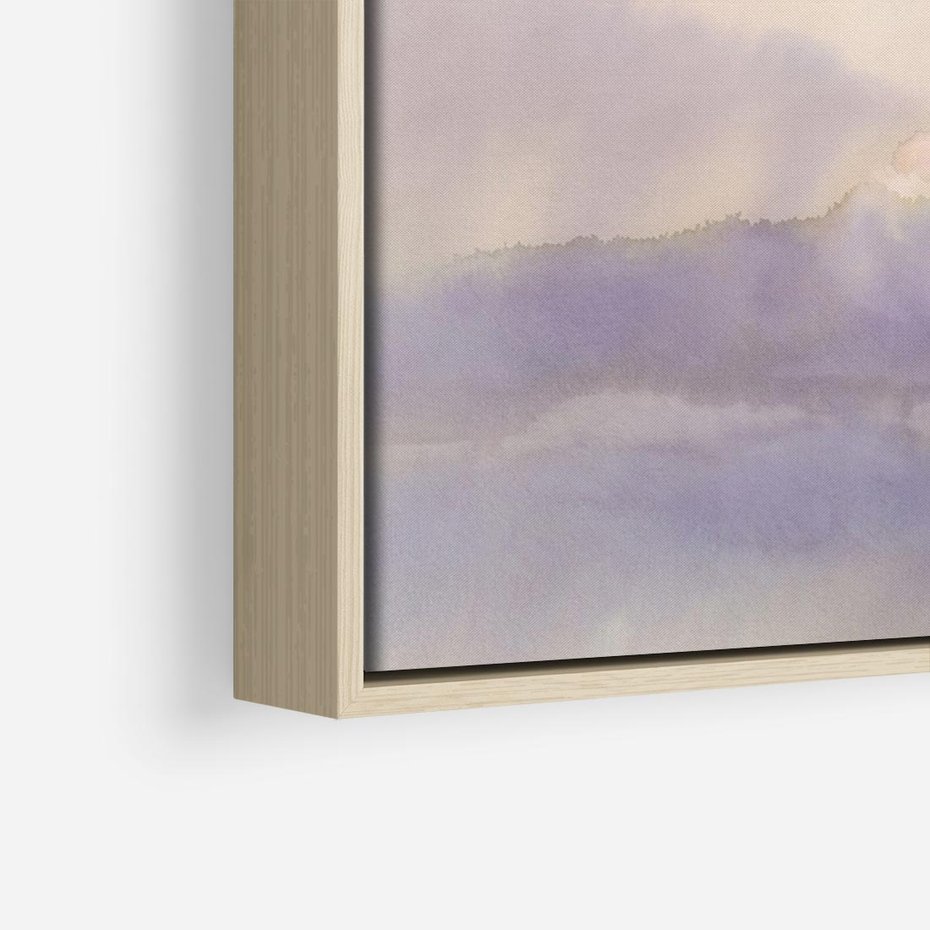 Obraz w ramie 100x70 - Ruchoma cisza widzenia - akwarela, subtelene - rama drewno