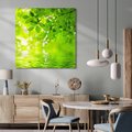 Obraz na płótnie 60x60 - Liście w Wodzie - liście, woda