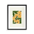 Plakat w ramie 30x40 - Świetliste Kwiaty Natury - kwiaty, nowoczesna grafika - rama czarna