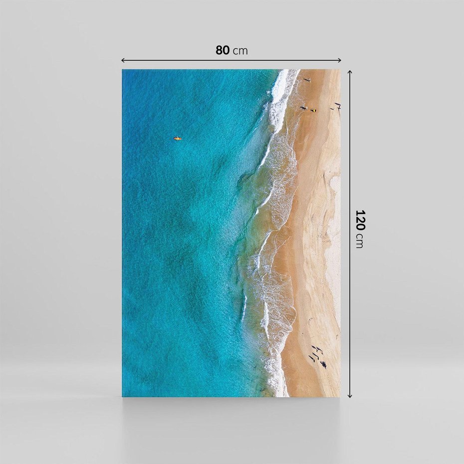 Obraz na płótnie 80x120 - Spokój nad morzem - morze, plaża