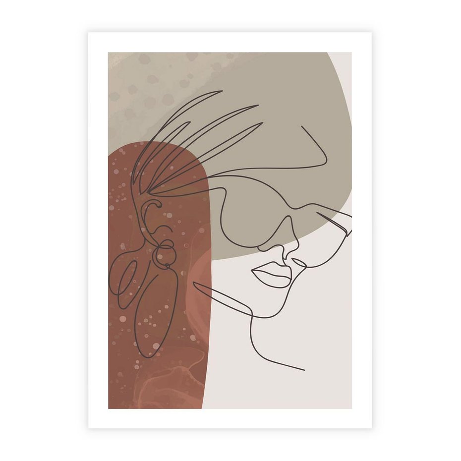 Plakat bez ramy 21x30 - Kreatywność na Tle Plam - abstrakcyjna grafika, plamy