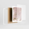 Plakat w ramie 40x50 - Piękno w Szczegółach - marmur, złoto - rama biała