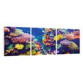 Obraz na płótnie 120x40 - Podwodne Zaczarowanie - kolorowa rafa koralowa, ukwiały