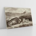 Obraz na płótnie 100x70 - "Królewski Tygrys" Eugène Delacroix - Reprodukcja - reprodukcja, obraz na płótnie