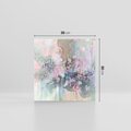 Obraz na płótnie 30x30 - Efemeryczne Kwitnienie Drzew - akwarela, rozmyte pastelowe tłó