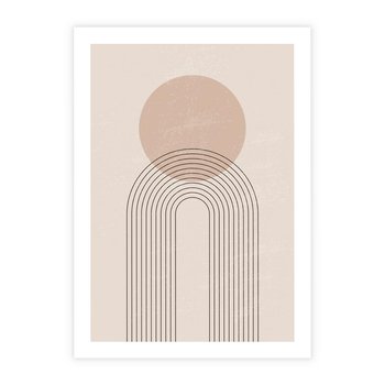 Plakat bez ramy 21x30 - Konturem Zdefiniowane - boho plakat, minimalizm