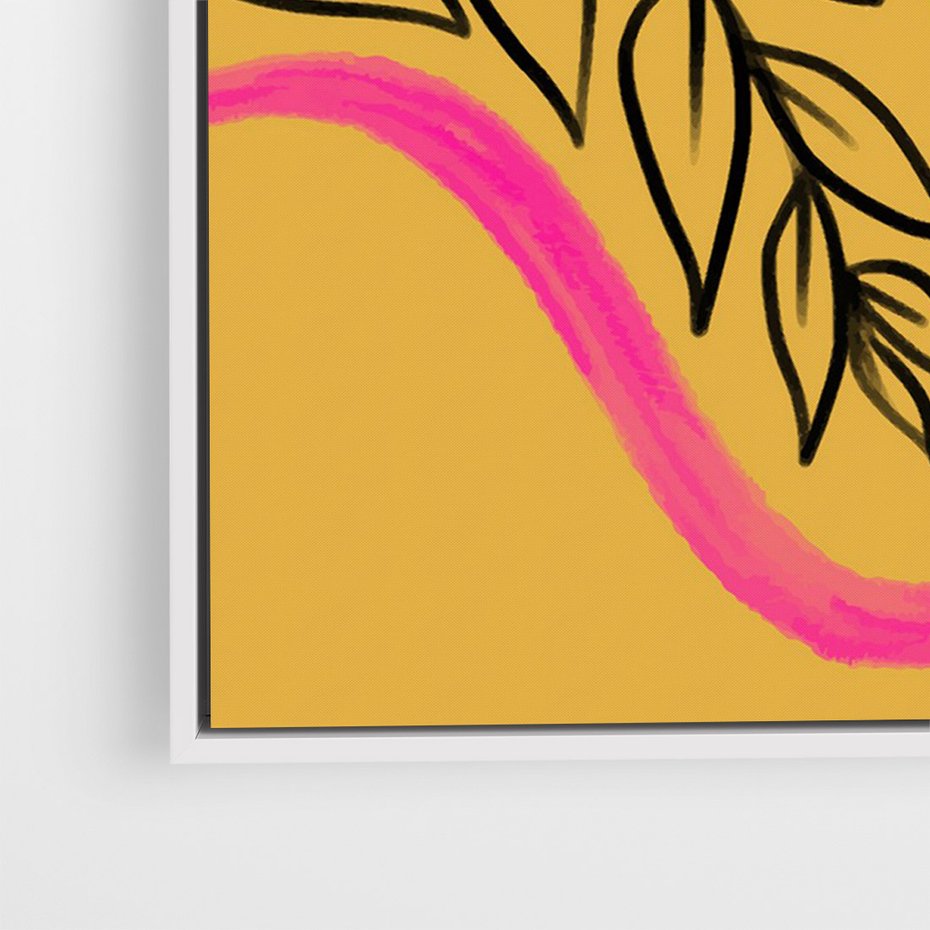 Obraz w ramie 70x100 - Wnętrza Form - abstrakcyjna kompozycja, różne tekstury - rama biała