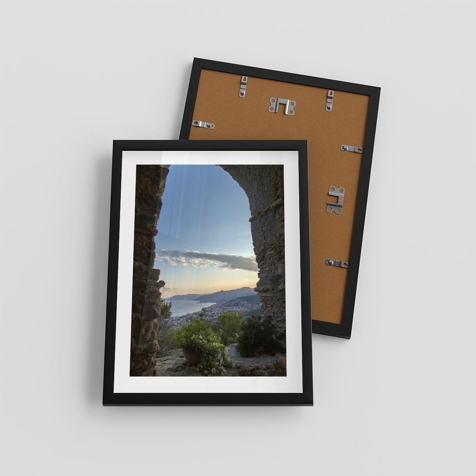 Plakat w ramie 30x40 - Pejzaż w perspektywie - pejzaż, perspektywa - rama czarna