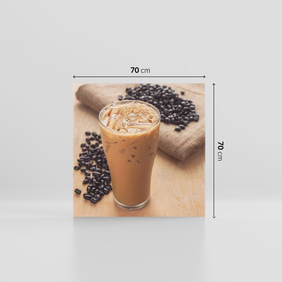 Obraz na płótnie 70x70 - Kawa ice coffee: orzeźwiający napój - kawa, ice