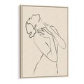 Obraz w ramie 80x120 - Bezkresny Taniec - kobieta, szkic - rama drewno