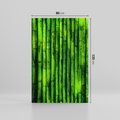 Obraz na płótnie 80x120 - Bambusowy urok zielonej harmonii - bambus, zieleń