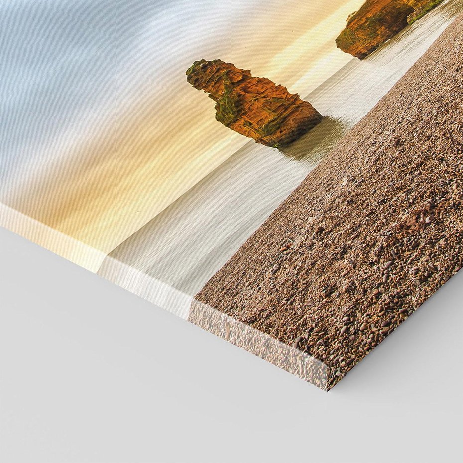 Obraz na płótnie 80x80 - Plaża Morza z Skałami - plaża, morze