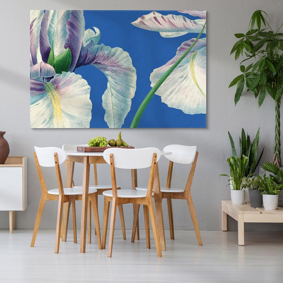 Obraz na płótnie 100x70 - Rapsodia malarskich gestów - wielkie kwiaty, zbliżenie