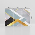 Obraz na płótnie 120x80 - Geometryczne Elementy - geometryczne kształty, elementy złota
