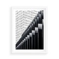 Plakat w ramie 50x70 - Architektura Stopniowa - architektura, budynki - rama biała