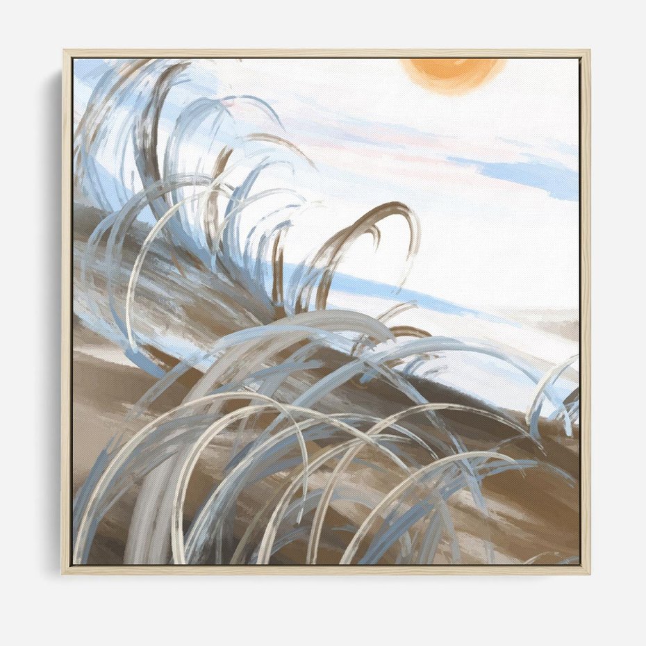 Obraz w ramie 50x50 - Zaklęty Wschód - akwarela, obraz - rama drewno