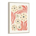 Obraz w ramie 80x120 - Impresje Harmonii - abstrakcyjne kwiaty, rośliny - rama drewno