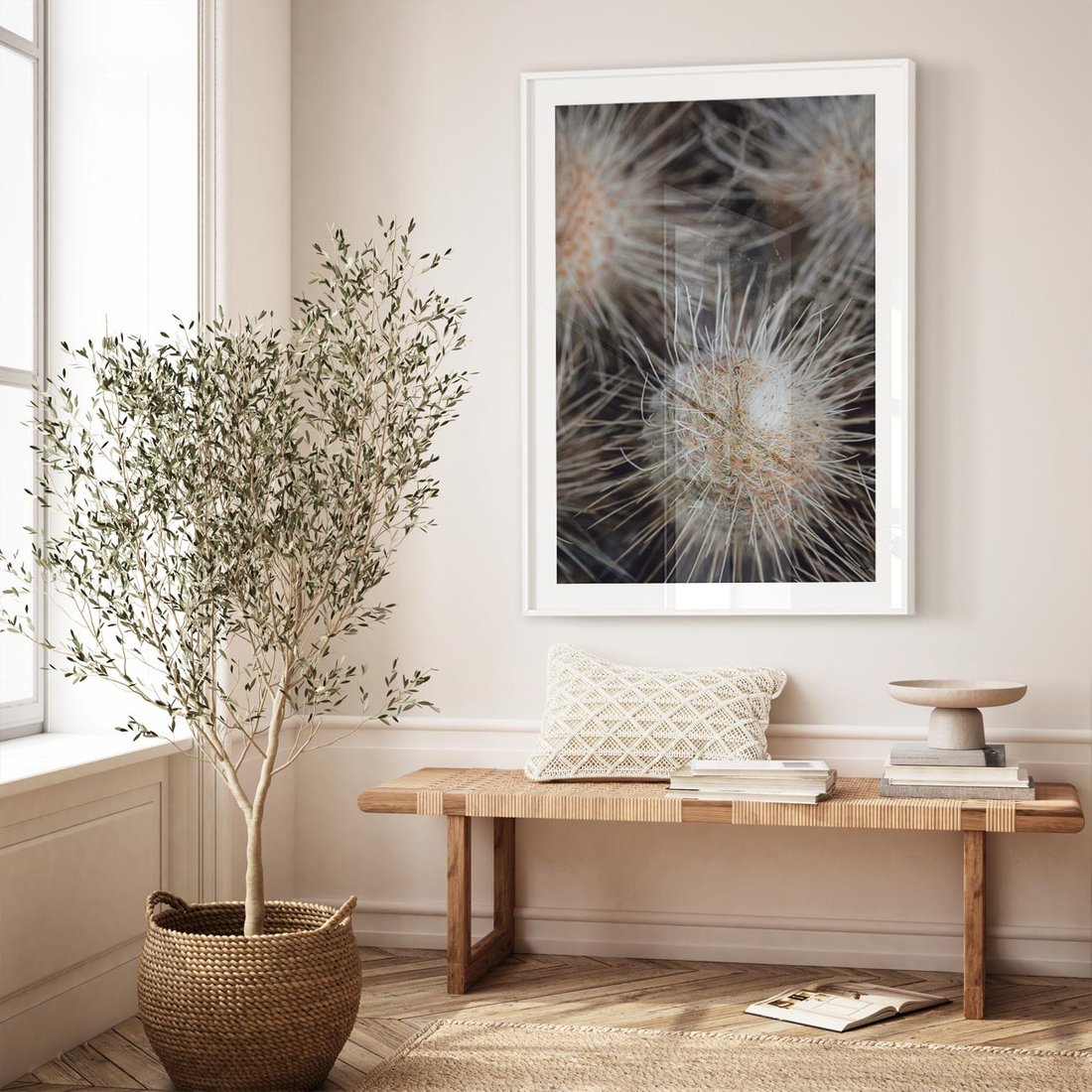 Plakat bez ramy 50x70 - Ulotna Piękność Natury - makro, dmuchawce