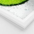 Plakat w ramie 40x50 - Świeżość i kwasowość limonki - limnka, owoce - rama biała