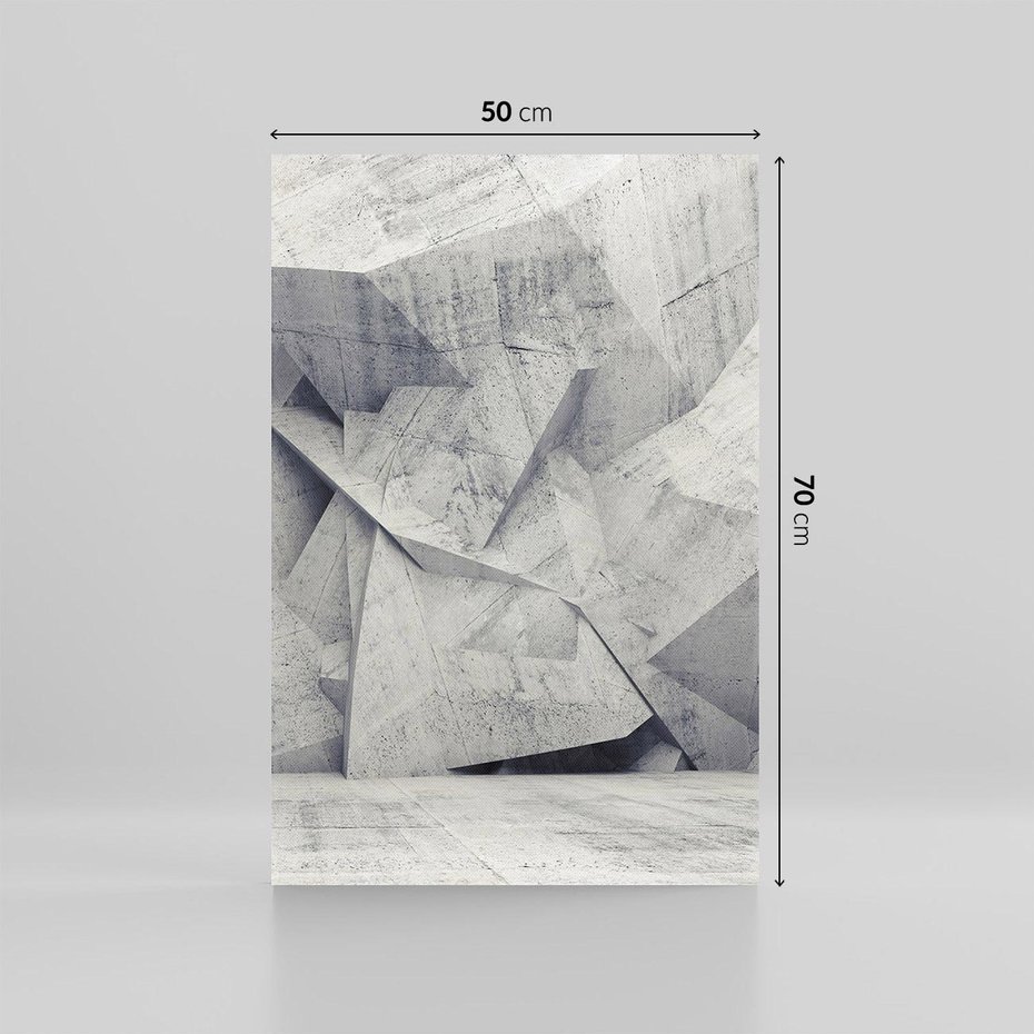 Obraz na płótnie 50x70 - Architektura w trójwymiarowym wymiarze - architektura, 3D