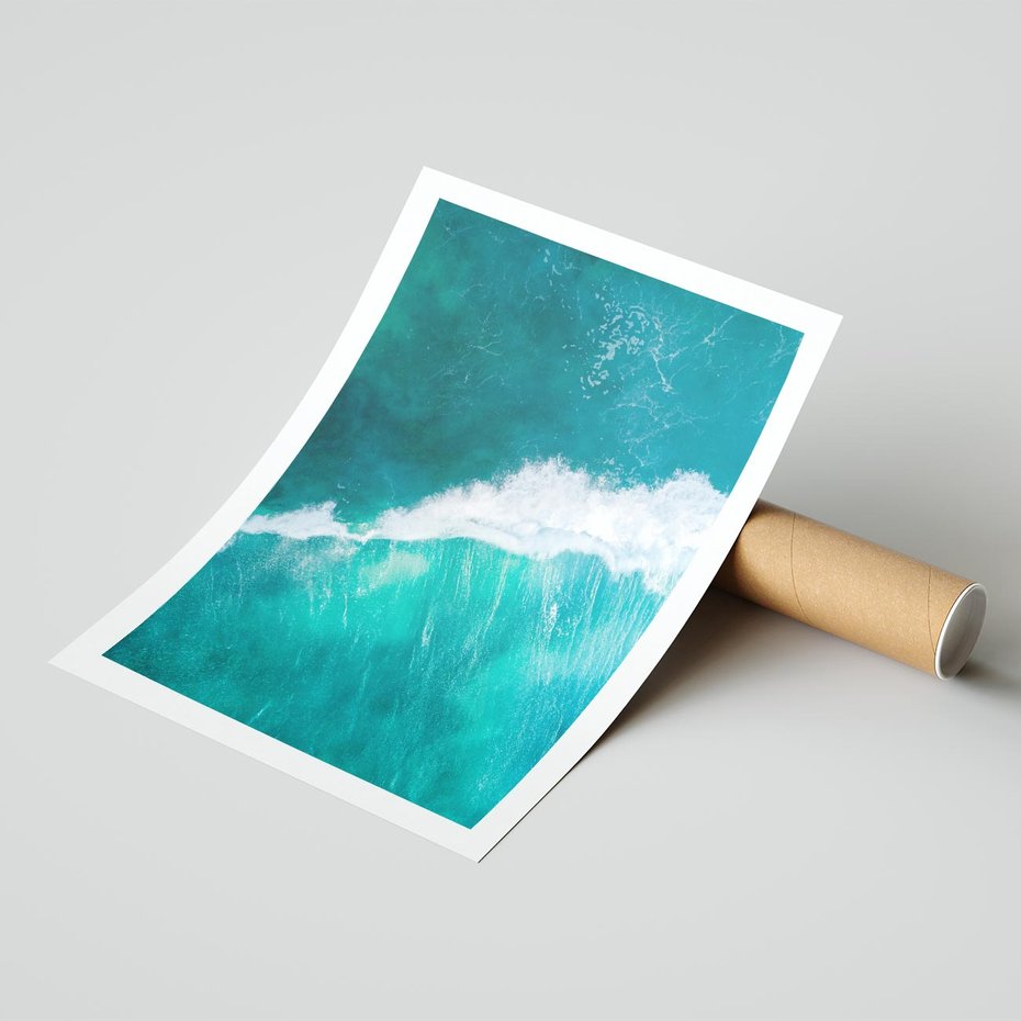 Plakat bez ramy 30x40 - Siła i Spokój - morze, ocean