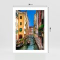Plakat bez ramy 30x40 - Romantyczna Gondola - Wenecja, gondola