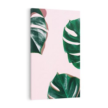 Obraz na płótnie 80x120 - Siła Natury - liście, monstera