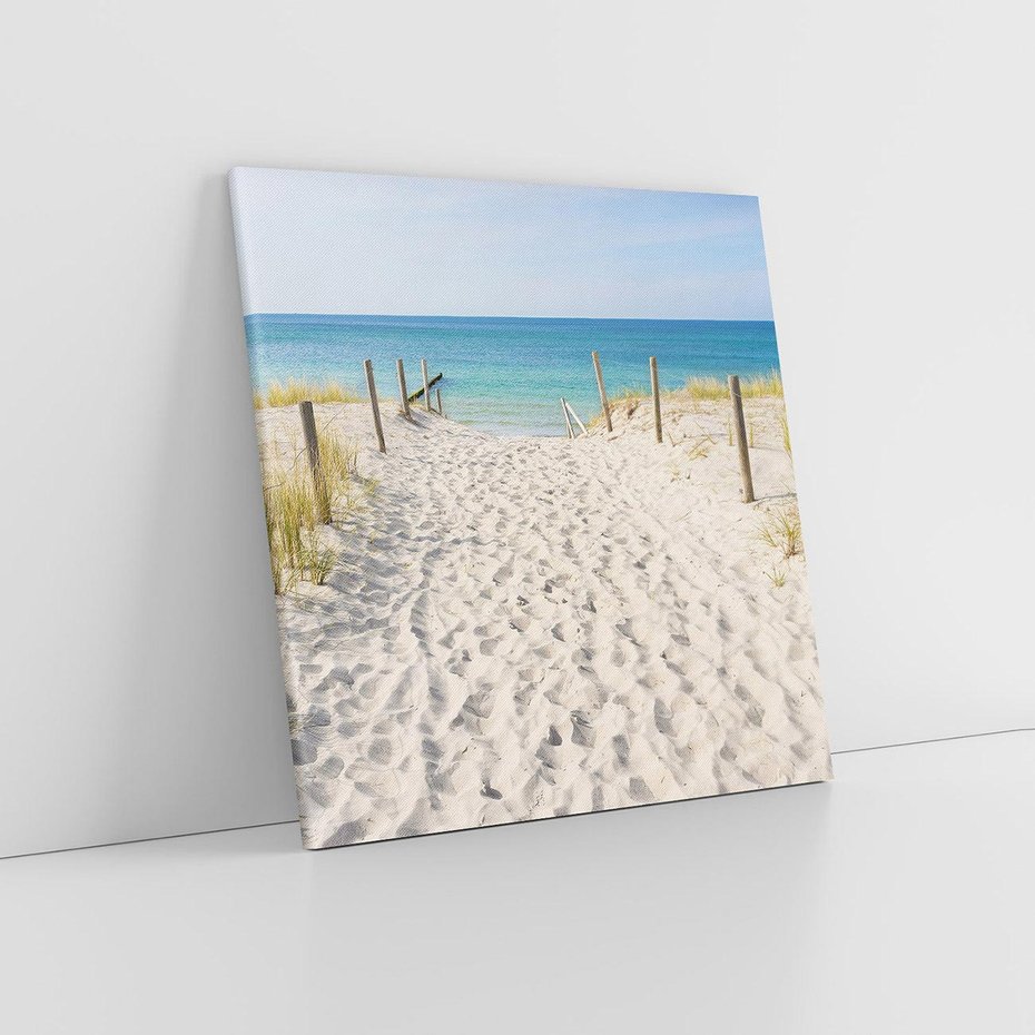 Obraz na płótnie 60x60 - Harmonia plażowego morza - plaża, morze