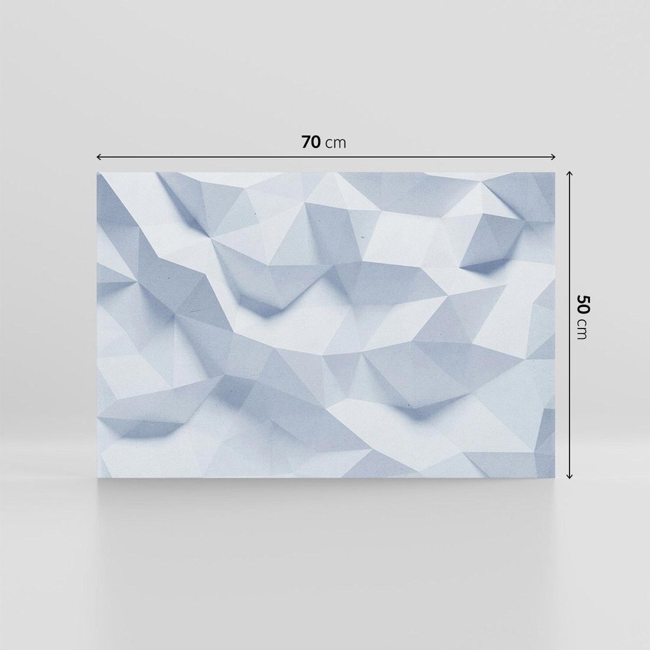 Obraz na płótnie 70x50 - Trójwymiarowa geometria - geometria, 3d