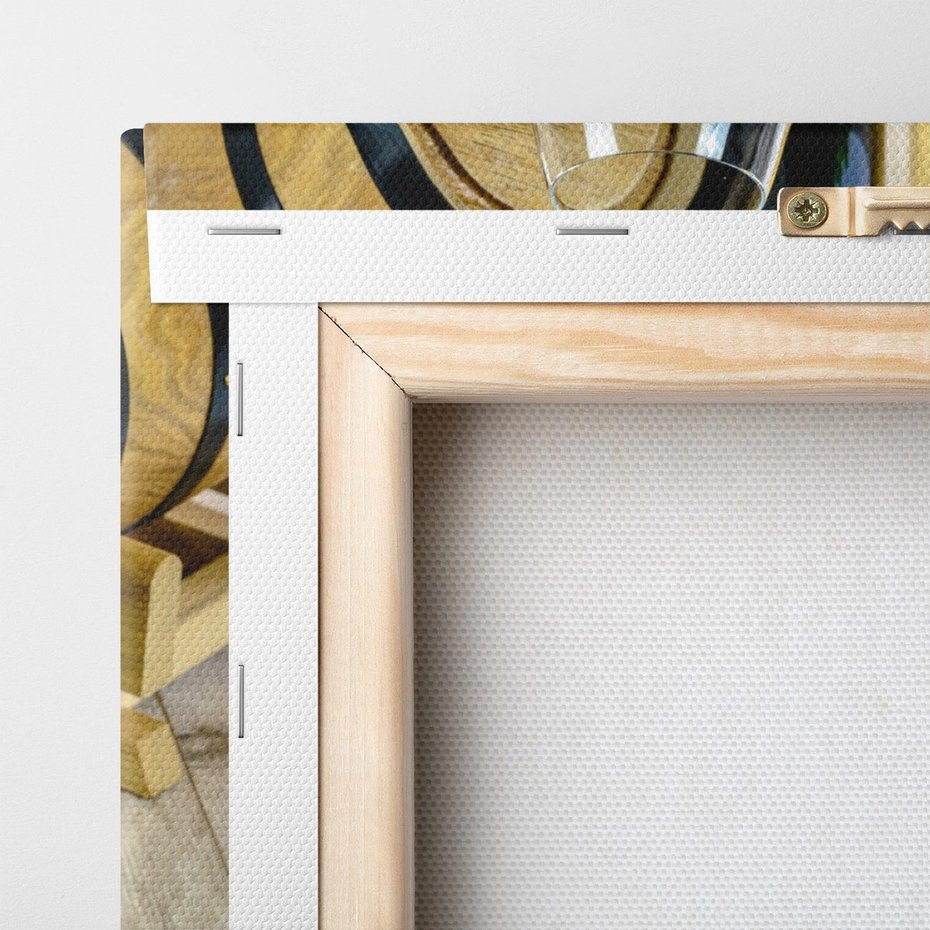 Obraz na płótnie 50x50 - Wino winogrona i kieliszki - wino, winogrona