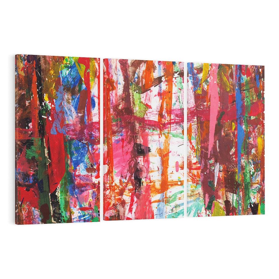 Obraz na płótnie 120x80 - Abstrakcja: wyraz emocji - abstrakcja