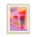 Plakat w ramie 50x70 - Marokańskie pastele - marokański, pastele - rama drewno