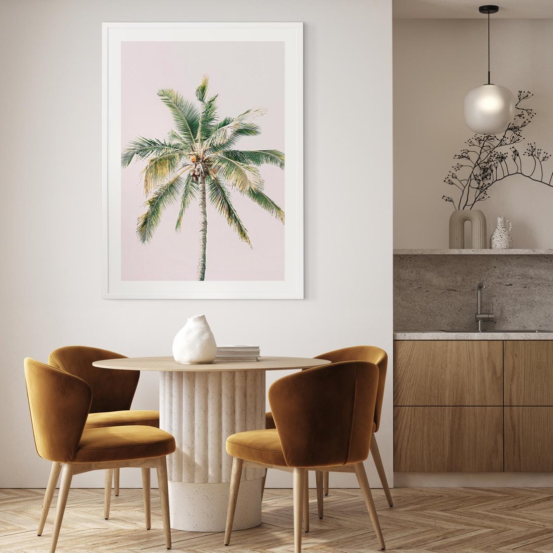 Plakat bez ramy 50x70 - Błogość Tropików - palma, tropiki