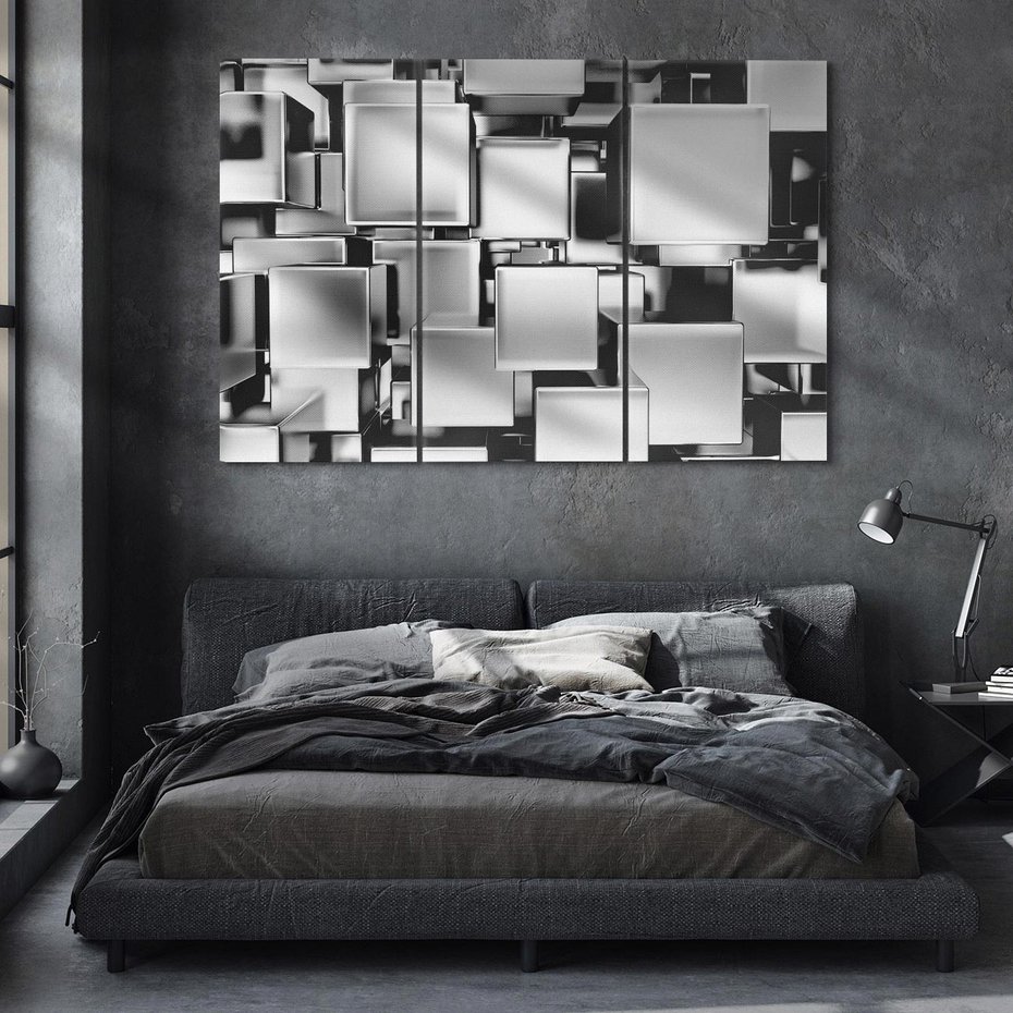 Obraz na płótnie 120x80 - Nowe Wymiary Sztuki - 3D, abstrakcja