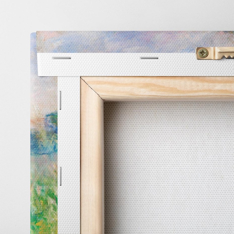 Obraz na płótnie 120x60 - "Łąka (La Prairie)" (1880) Pierre-Auguste Renoir - Reprodukcja - reprodukcja, obraz na płótnie