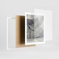 Plakat w ramie 40x50 - Architektura w trójwymiarowym wymiarze - architektura, 3D - rama biała