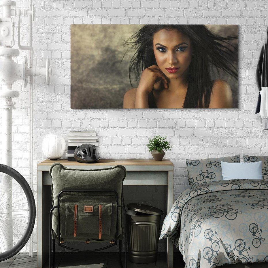 Obraz na płótnie 120x60 - Urok Kobiety - Portret Modelki - kobieta, dziewczyna