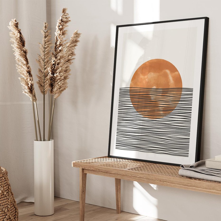 Plakat bez ramy 40x50 - Okrąg Mocy - boho obraz, geometria