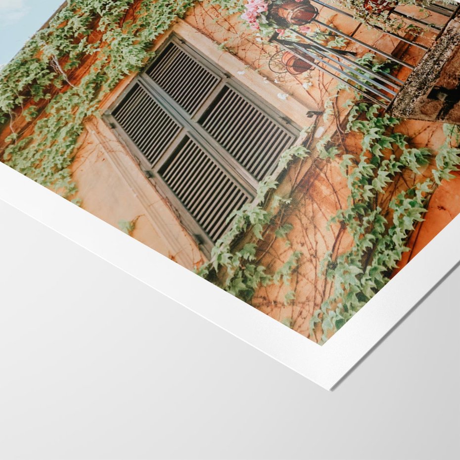 Plakat bez ramy 21x30 - Okno do włoskich budynków - włoskie, budynki