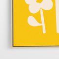 Obraz w ramie 70x100 - Bezgraniczne Impulsy - abstrakcyjny kwiat, plakat - rama drewno