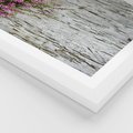 Plakat w ramie 30x40 - Fioletowe Wrzosy - wrzosy, fiolet - rama biała