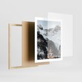 Plakat w ramie 40x50 - Górski Raj - góry, śnieg - rama drewno