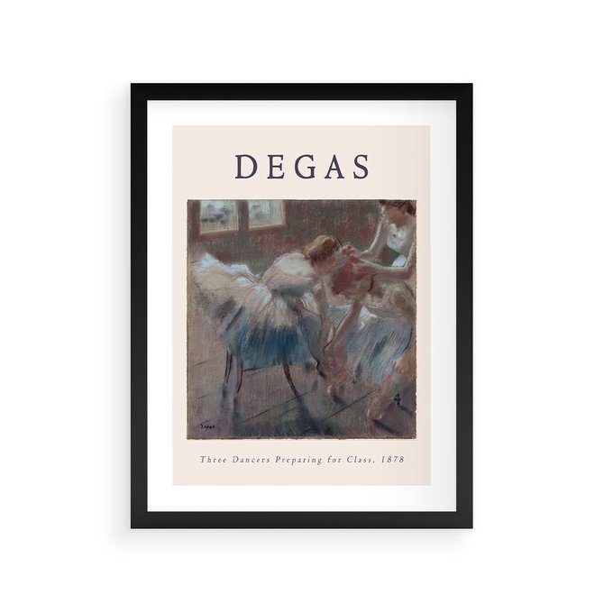 Plakat w ramie 30x40 - Elegancja Baletu na Plakacie - reprodukcja, degas - rama czarna