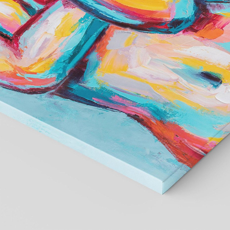 Obraz na płótnie 80x120 - Nagie Natchnienie - obraz olejny, naga kobieta