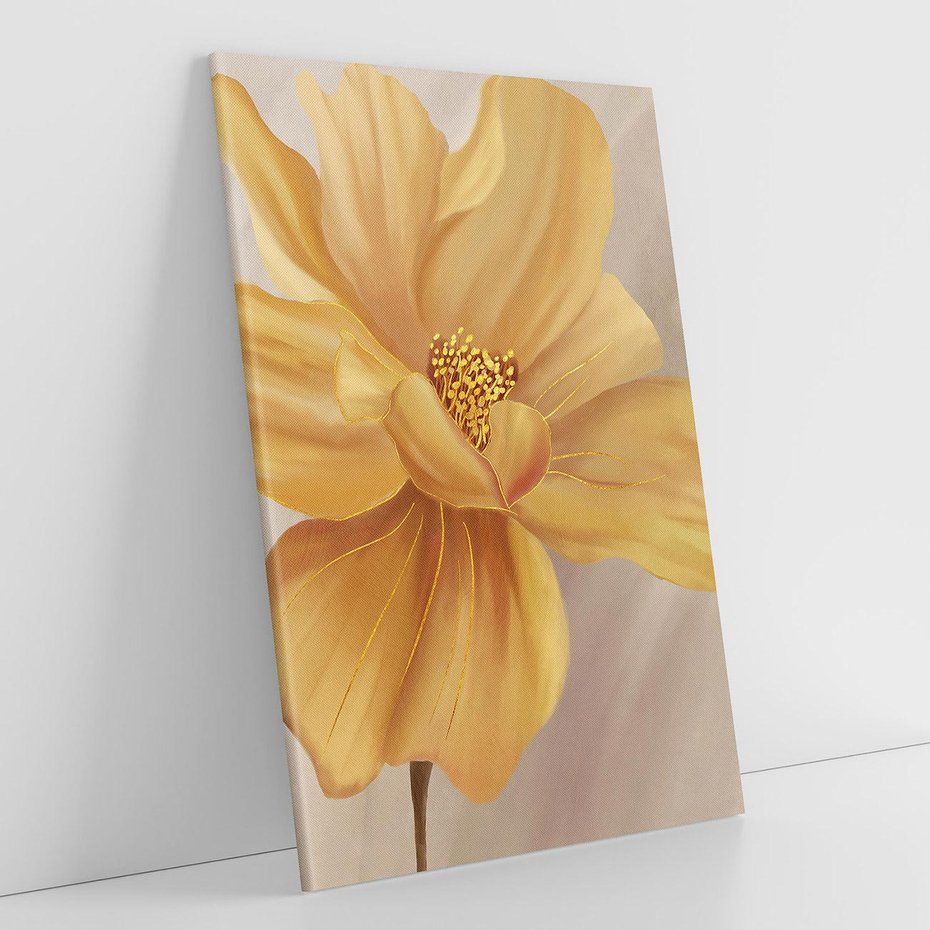 Obraz na płótnie 50x70 - Kwiaty malowane olejem - eksplozja kolorów - kwiaty, malowane