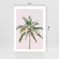 Plakat bez ramy 21x30 - Błogość Tropików - palma, tropiki