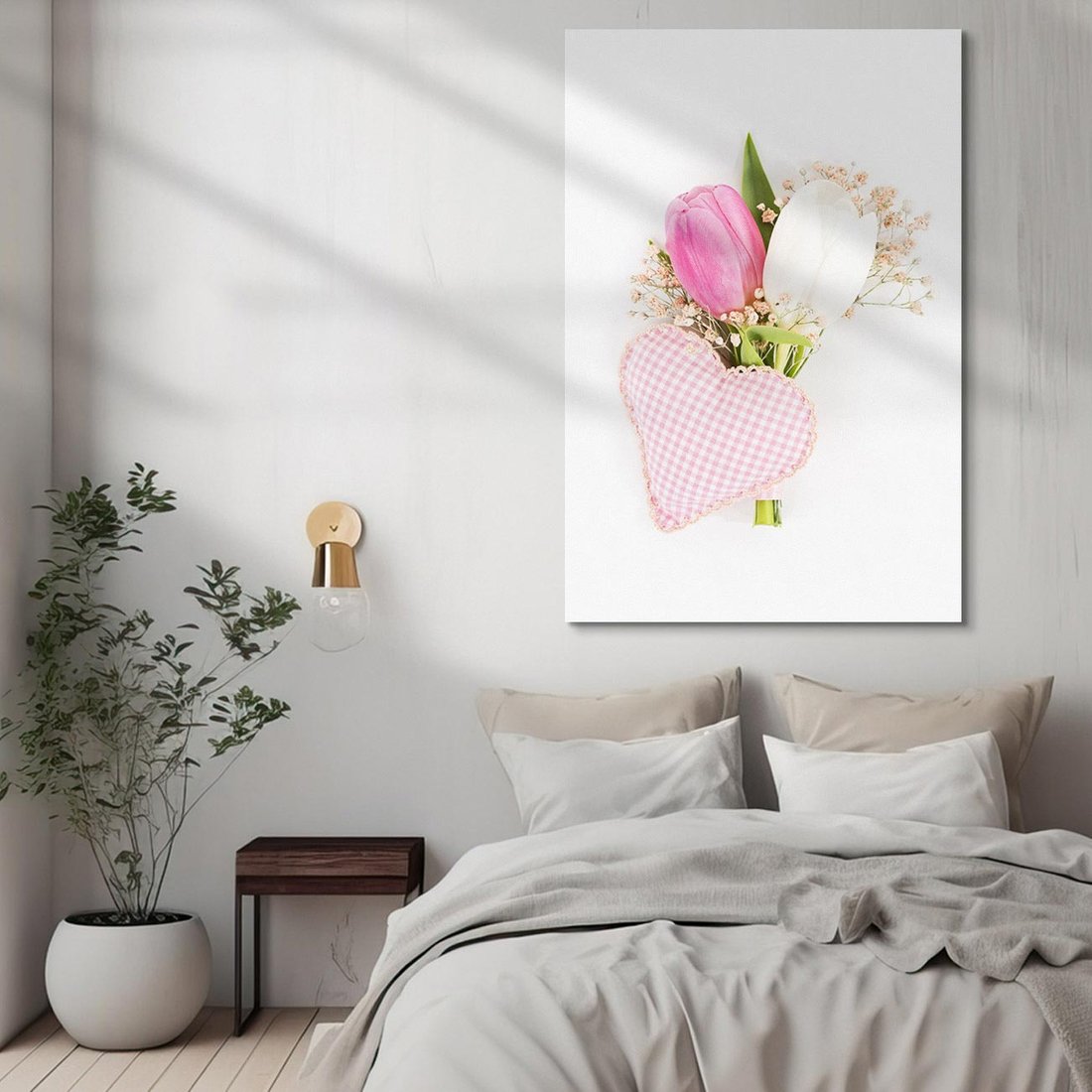 Obraz na płótnie 50x70 - Kolorowa Harmonia - kwiaty, bukiet