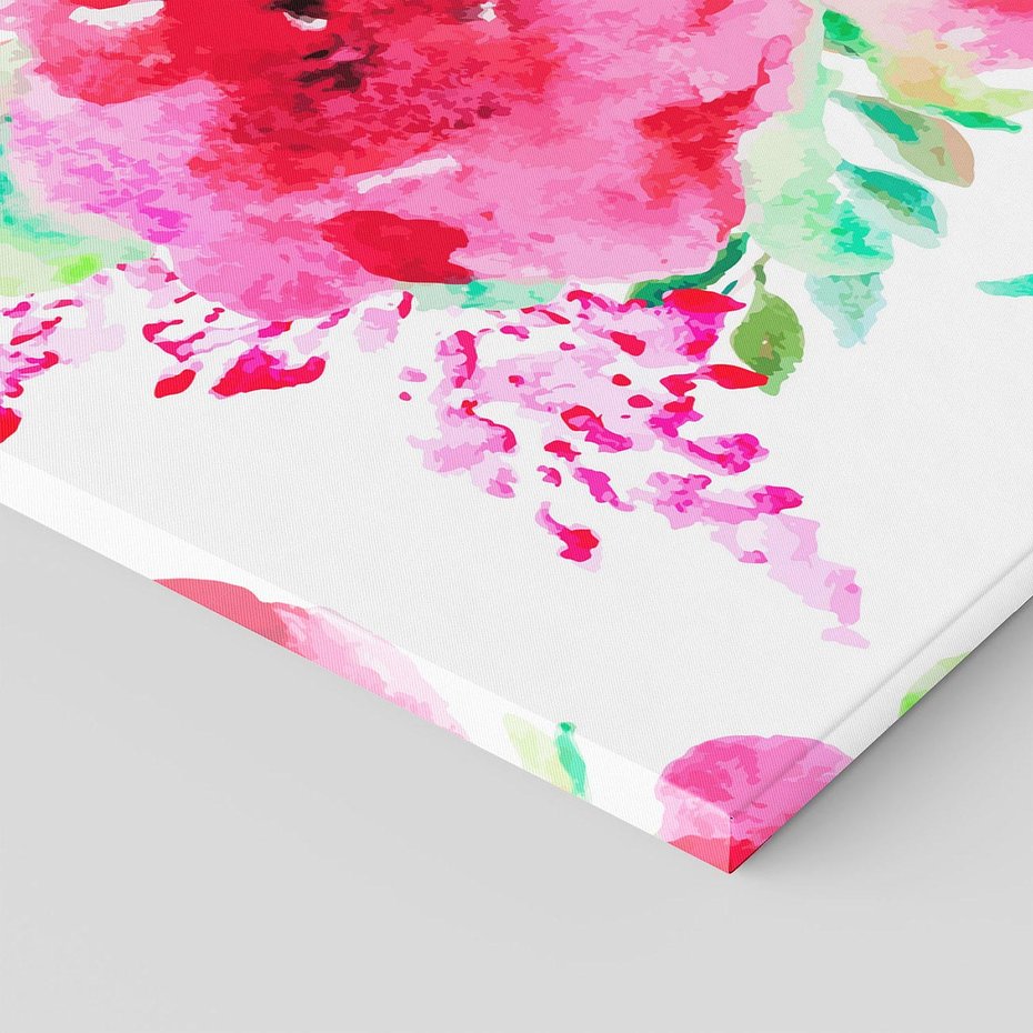 Obraz na płótnie 50x70 - Delikatna Akwarela - kwiaty, akwarela