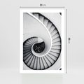 Plakat bez ramy 21x30 - Nowoczesne Schody: Kręcone Piękno - nowoczesna architektura, kręcone schody